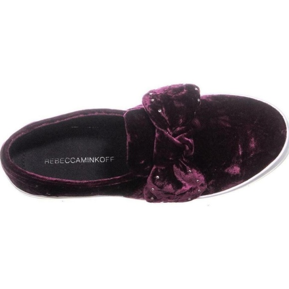 Rebecca Minkoff Shoes - Rebecca Minkoff Stacey Velvet Acai Burgundy 9.5 US
